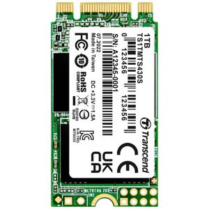 Transcend 430S 1 TB SATA M.2 SSD 2242 harde schijf M.2 SATA 6 Gb/s Retail TS1TMTS430S