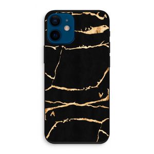 Gouden marmer: iPhone 12 mini Biologisch afbreekbaar hoesje