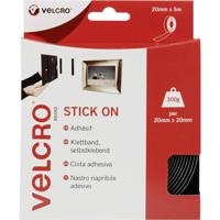 VELCRO® VEL-EC60217 Klittenband Om vast te plakken Haak- en lusdeel (l x b) 5000 mm x 20 mm Zwart 5 m - thumbnail