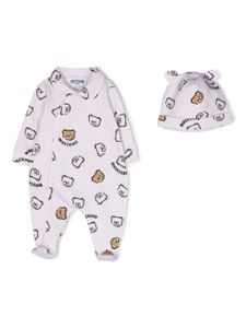 Moschino Kids trousseau de naissance à motif Teddy Bear - Violet