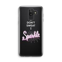 Sparkle quote: Samsung Galaxy J8 (2018) Transparant Hoesje