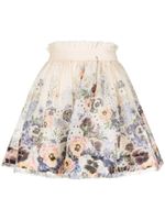 ZIMMERMANN minijupe Tama à fleurs - Tons neutres