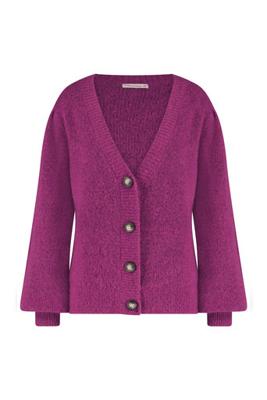 Mandy mohair cardigan - magenta - 07110
