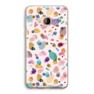 Terrazzo Memphis Pink: HTC U Play Transparant Hoesje