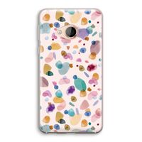 Terrazzo Memphis Pink: HTC U Play Transparant Hoesje