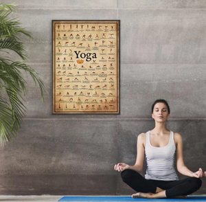 Yoga Poster met Veel Posities 30x40 - Yoga - Spiritueelboek.nl