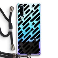 Zwarte vegen: Huawei P30 Transparant Hoesje met koord
