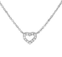 TFT Collier Witgoud Hart Diamant 0.05ct H P1 1mm 41-43-45cm