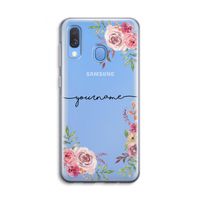 Rozen: Samsung Galaxy A40 Transparant Hoesje