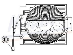 Ventilator, condensator airconditioning 85421