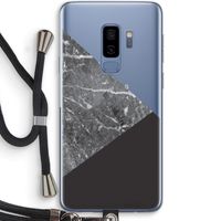 Combinatie marmer: Samsung Galaxy S9 Plus Transparant Hoesje met koord