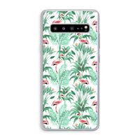Flamingo bladeren: Samsung Galaxy S10 5G Transparant Hoesje