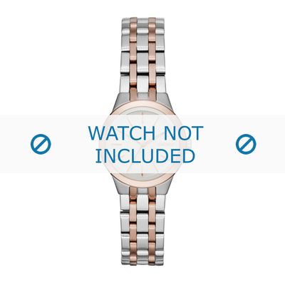 DKNY horlogeband NY2493 Staal Bi-Color 14mm