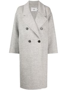 b+ab manteau croisé à revers amples - Gris