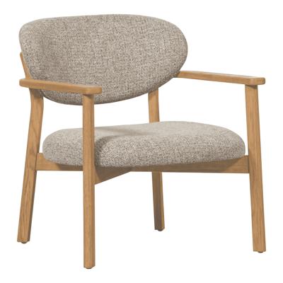 WOOOD Fauteuil 'Udar' Geweven melange stof, kleur Naturel/Naturel