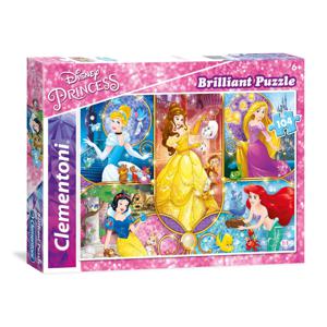 Clementoni Brilliant Puzzel Prinses, 104st.