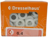 Dresselhaus sluitringen "3902" washers,polyamide/6.4mm dresselh. shape a