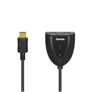 Hama 00205161 HDMI kabel HDMI Type A (Standaard) 2 x HDMI Type A (Standard) Zwart