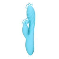 Loveline Silicone Rabbit Vibrator met Ribbels - thumbnail