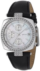 Horlogeband DKNY NY4910 Leder Zwart 9mm