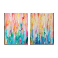 Schilderij Home ESPRIT Abstract Modern 90 x 3,5 x 120 cm (2 Stuks)