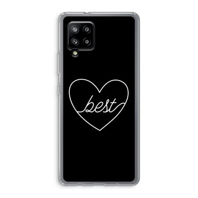 Best heart black: Samsung Galaxy A42 5G Transparant Hoesje