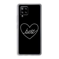 Best heart black: Samsung Galaxy A42 5G Transparant Hoesje
