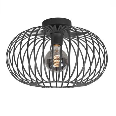Plafondlamp Bolato zwart 30cm