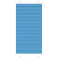 VidaXL Plissé rolgordijn 110x200cm stofbreedte 109,4cm polyester blauw