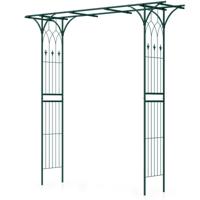 Rozenboog van Metaal Tuinboog voor Klimplanten Poortboog voor Tuin Klimboog voor Achtertuin Veranda Bruiloft Feesten (Groen)
