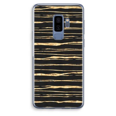 Gouden strepen: Samsung Galaxy S9 Plus Transparant Hoesje