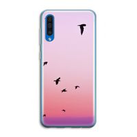 Fly away: Samsung Galaxy A50 Transparant Hoesje