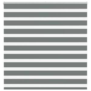 VidaXL Zebra rolgordijn 140x100 cm stofbreedte 135,9 cm donkergrijs