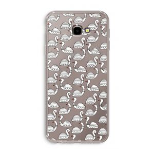 Zwanen: Samsung Galaxy J4 Plus Transparant Hoesje