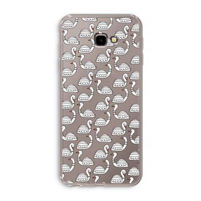 Zwanen: Samsung Galaxy J4 Plus Transparant Hoesje