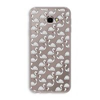 Zwanen: Samsung Galaxy J4 Plus Transparant Hoesje