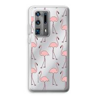 Anything Flamingoes: Huawei P40 Pro Plus Transparant Hoesje