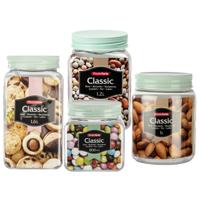 Plasticforte Voorraadpotten / weckpotten - 10x stuks - 800 ml - 1000 ml - 1200 ml - 1600 ml Plasticforte Voorraadpotten / weckpotten - 10x stuks - 800 ml - 1000 ml - 1200 ml - 1600 ml