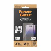 iPhone 15 Plus PanzerGlass Ultra-Wide Fit EasyAligner Screenprotector (Geopende verpakking - Bevredigend) - Zwarte Rand