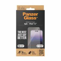 iPhone 15 Plus PanzerGlass Ultra-Wide Fit EasyAligner Screenprotector - Zwarte Rand - thumbnail