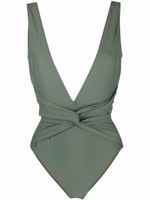 Noire Swimwear maillot de bain à col v - Vert - thumbnail