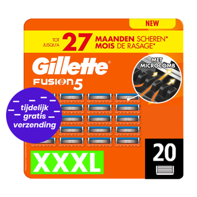 Gillette Fusion5 Scheermesjes 20 stuks - Voordeelpack