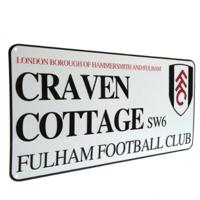 Fulham Straatbord - Wit (40cm x 18cm) Fulham Straatbord - Wit (40cm x 18cm)