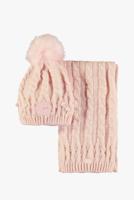 Le Chic Meisjes muts & sjaal - Raquel & Rory - Roze quartz