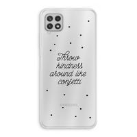 Confetti: Samsung Galaxy A22 4G Transparant Hoesje