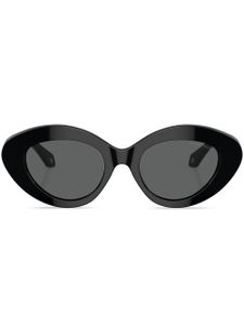 Giorgio Armani lunettes de soleil à monture ovale - Noir