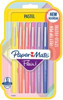 Flair Pastel fineliner, 6 stuks, assorti - thumbnail