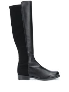 Stuart Weitzman bottes à empiècement contrastant - Noir