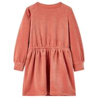 VidaXL Kinderjurk met lange mouwen 92 middelroze