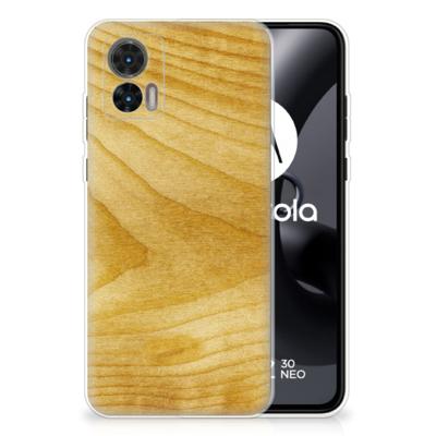 Motorola Edge 30 Neo | Bumper Hoesje | Licht Hout